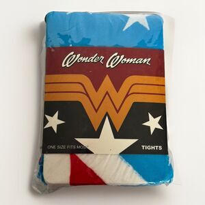 WONDER WOMAN  Costume Tights DC Comics Bioworld Star Spangled Red White Blue